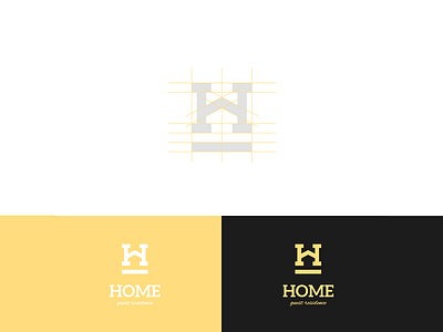 Home Guest House construction design geometry home hotel kyrgyzstan logo shift