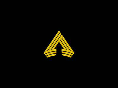 A logo a arrow branding design geometry growth kyrgyzstan letter logo shift vector