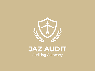 JAZ AUDIT audit auditing branding company design geometry kyrgyzstan logo shift vector