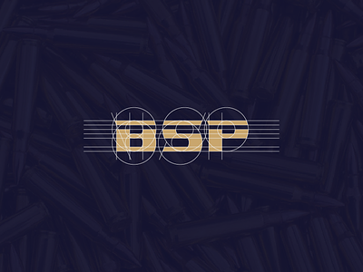 Bishkek Stamping Plant logo geometry branding bsp bullet design geometry kyrgyzstan lettering logo shift typography vector