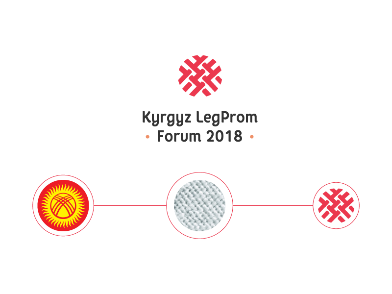 Kyrgyz LegProm Forum logo logo kyrgyzstan shift geometry design branding