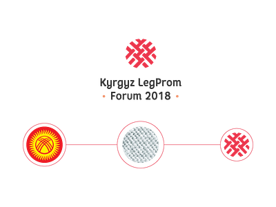 Kyrgyz LegProm Forum logo branding design geometry kyrgyzstan logo shift
