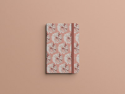 Flower Pattern on Notebook