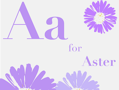 ABC Flowers Book: Letter A abcs book design book layout book page books design flowers graphic design illustration page layout vector