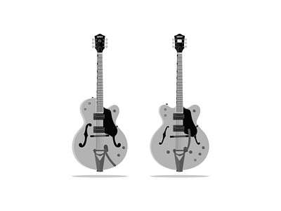 Guitars that changed music forever #03 guitar guitars illustration jazz music rock vectors