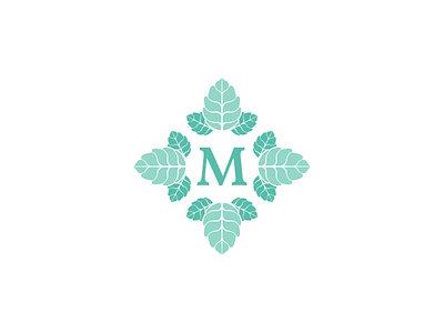 Mint Health & Dental branding branding design dentist dentist logo initial logo initials leaves leaves logo logodesign logos logotype mint mint green monogram symmetry