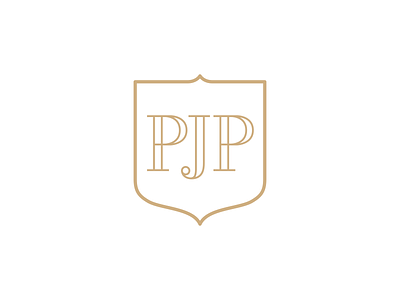 PJP Hotel brand design branding and identity branding design branding identity gold initial design initials logo logodesign malta monogram shield symbol typedesign typographic typographic design typography logo