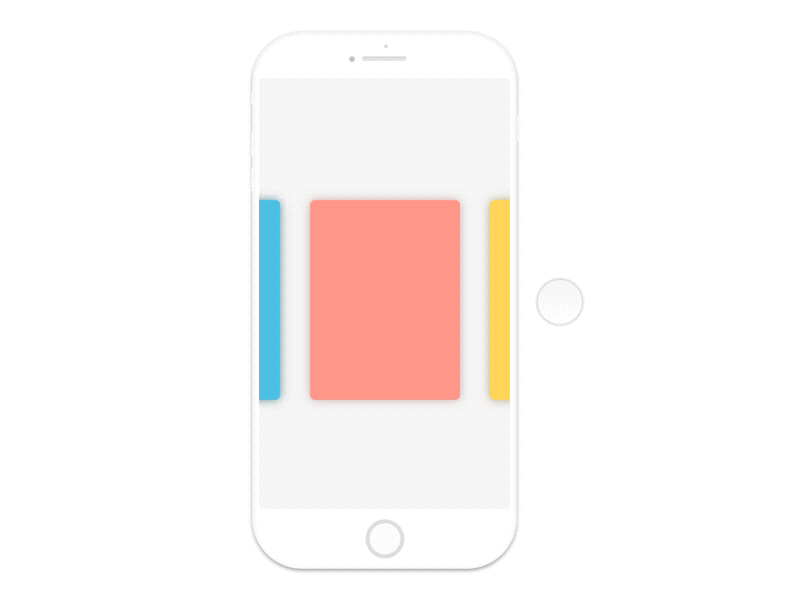 Card Swipe animation app cards gif microinteraction mobile swipe