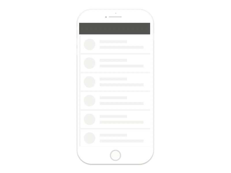 Inbox Swipe Drag Prototype animation app drag gif microinteraction mobile swipe