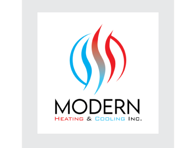 Logo for Modern Heating & Cooling Inc. (Client) design graphic design illustration logo typography