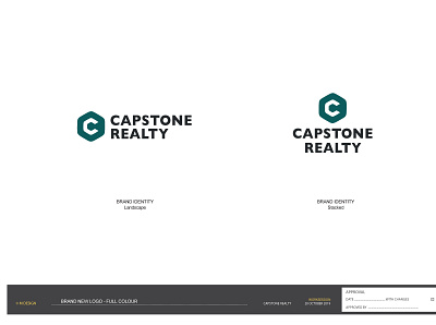 Capstone Realty VI brand identity branding graphic design logo