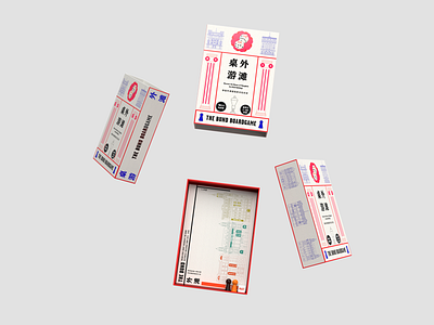 The Bund Board game board game design graphic design illustration packaging product design