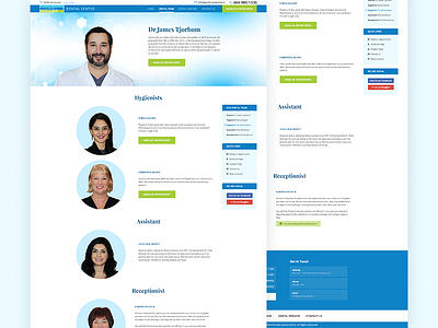 Dental Clinic Team Page