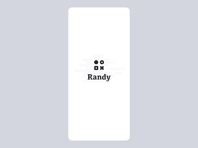 Randy - Mobile App 8ball android app belarus coin flip concept design dice illustration inspiration ios minimal mobile app simple ux ui