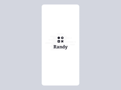 Randy - Mobile App 8ball android app belarus coin flip concept design dice illustration inspiration ios minimal mobile app simple ux ui