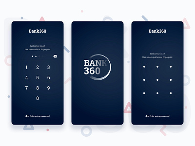 Bank360 - Mobile Banking app android app banking belarus concept design finance fintech inspiration ios login minimal mobile app money passcode simple ux ui