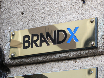 Brandx Logo Plaque brand brandx identity plaque