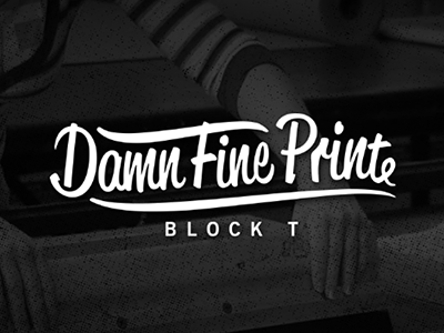 Damn Fine Print New Logo identity logo re brand