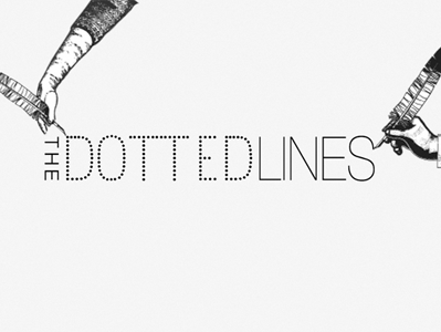 The Dotted Lines collaboration dotted identity illustration lines logo monochrome