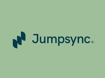 Jumpsync Logo 3d abstract logo brand identity branding brandmark design fintech fintech logo illustration logo modern logo tech tech logo ui vector