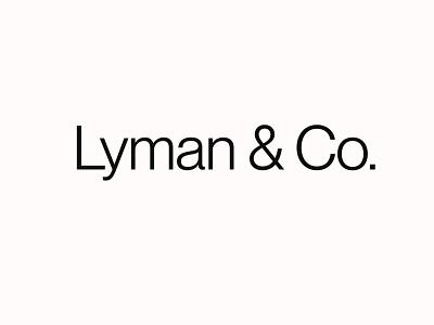 Lyman & Co 3d abstract logo brand identity branding brandmark design estate home illustration logo logotype minimal minimal logo real estate real estate branding type typeface ui vector wordmark