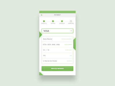 Daily UI – Day 002 – Credit Card Checkout checkout credit card daily 100 daily 100 challenge dailyui 002 inteface ui mobile uidesign uidesigner uiux uiuxdesign