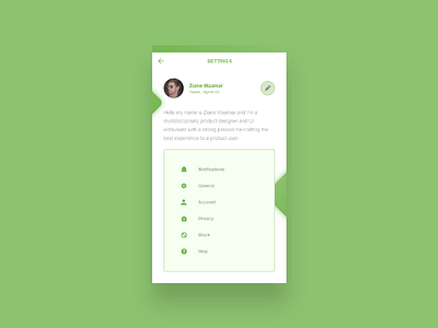 Daily UI – Day #007 – Settings