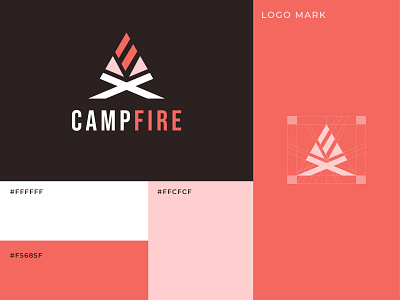 Campfire Logo Design branding design graphic design illustration logo typography vector