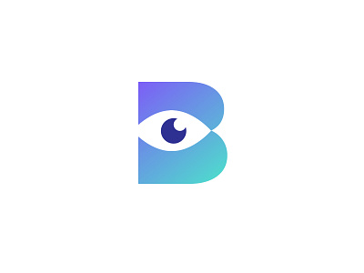 B-Eye/Buy/Bye app b logo design icon illustration