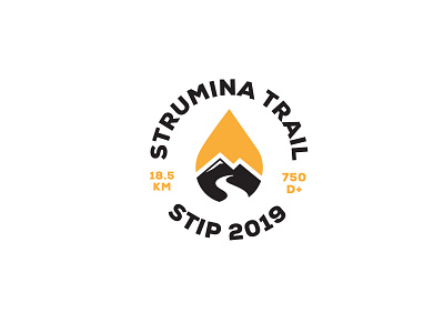 Strumina Trail branding icon logo trail race