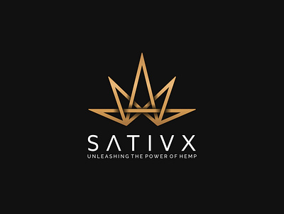 SATIVIX cannabis cannabis logo cbd design hemp logo marijuana thc