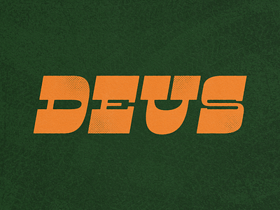 Deus Ex Machina 2020 brand branding color deus green motorcycle orange texture type typography