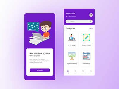 Education Application education app education concept education mob app mobile app ui design