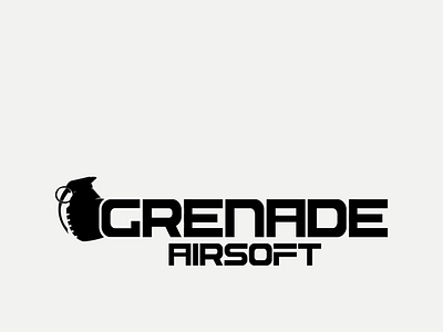 Grenade Airsoft Logo Concept branding design graphic design logo typography