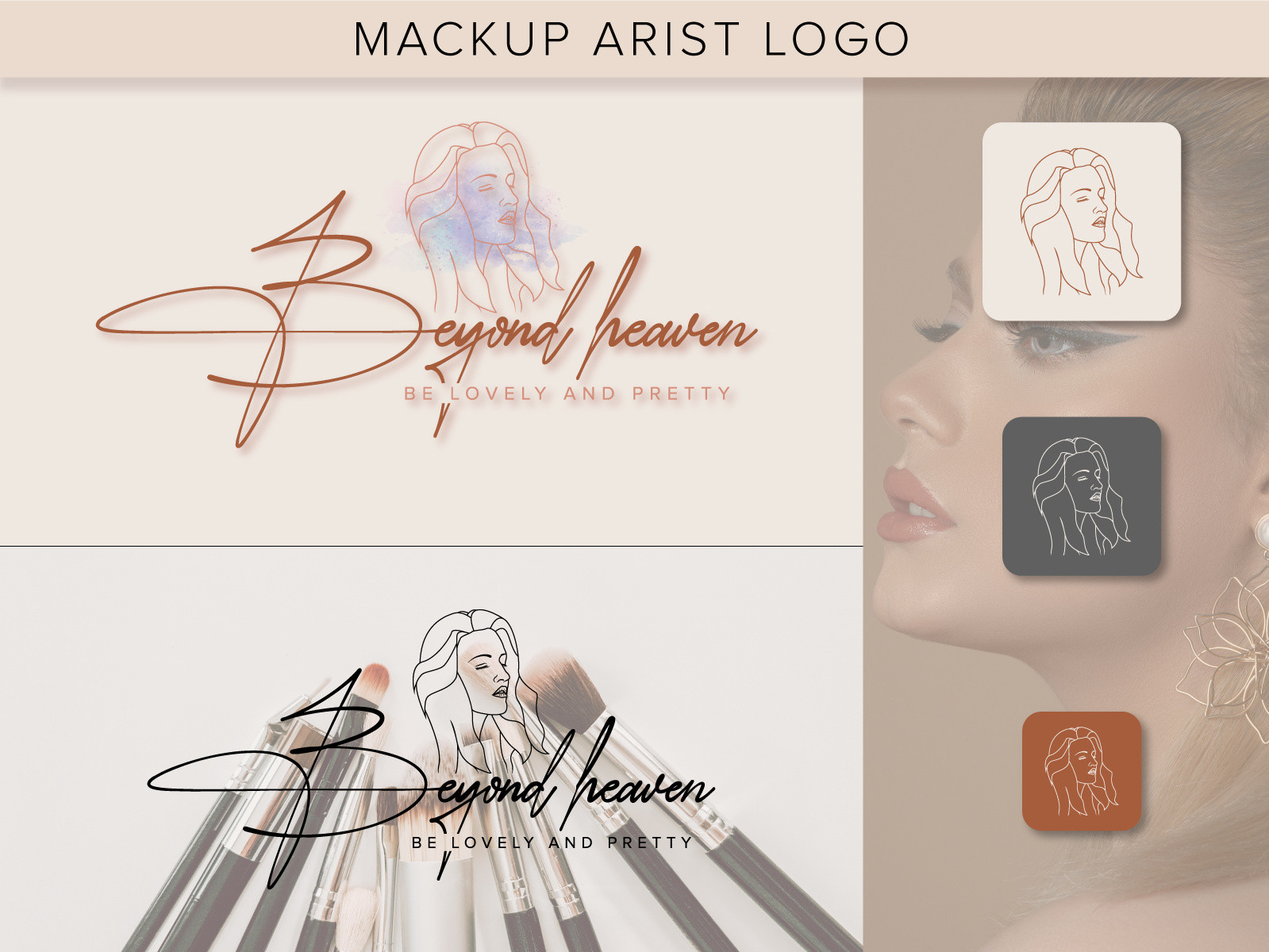 Makeup Artist Logo Template By Design Zone YK On Dribbble makeup-artist-logo-template-by-design-zone-yk-on-dribbble