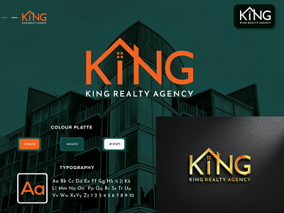 Real Estate Logo Branding Kit. branding identity branding kit constraction logo home logo design king brand king logo king real estate logo logo branding mininalst logo real estate logo real estate logo branding real estate logo design realtor logo design realty logo design roof and window logo signature logo