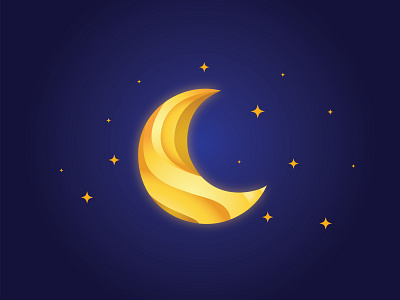 Moon branding colorful cosmos design geometric geometric design geometry gradient logo lunar moon moon logo moon phases moonlight outerspace shapes space stars vector yellow