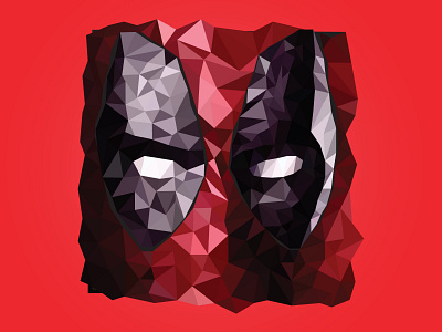 Deadpool Throwback art flat illustration illustrator minimal vector