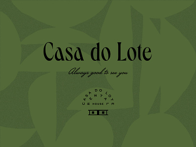 Casa do Lote branding design house identity logo pattern rental