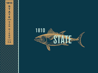 1810 State Branding I branding building concept etching exploration pattern state tuna