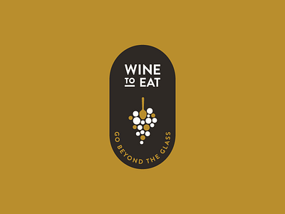 Wine To Eat - Logo branding food grapes identity logo packaging spoon wine