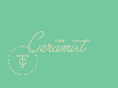 The Ceramist branding ceramist lettering logo