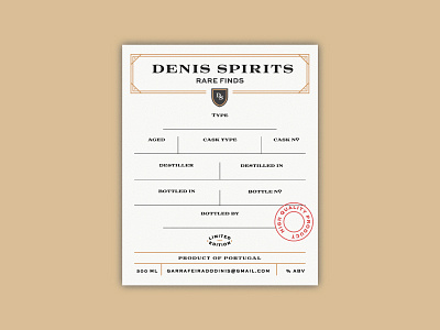 Denis Spirits Label