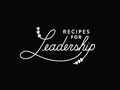 Recipes for Leadership branding identity instacart leadership lettering logo recipes