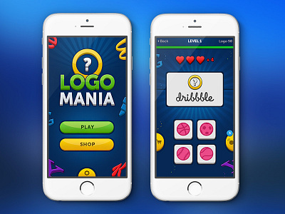 LogoMania Guess Game app dribbble game guess interface ios iphone ui ux