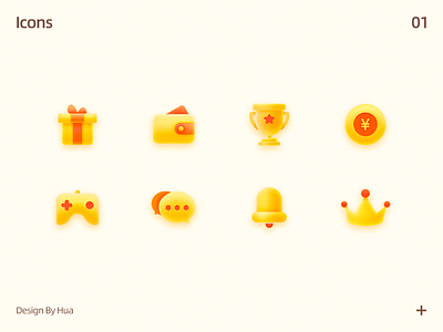 icons icon ui yellow 插图 插画 游戏 质感