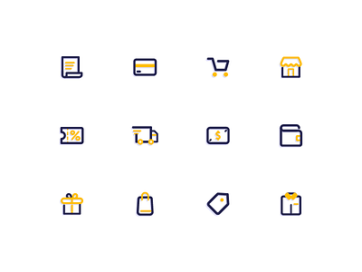 E-Commerce Icons e commerce icon 双色 线性