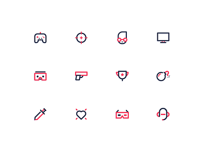 Game Icons game icons 双色 描边 线性