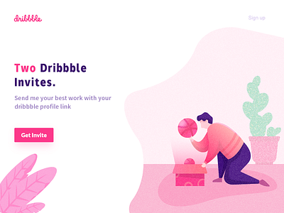 2 Dribbble Invites