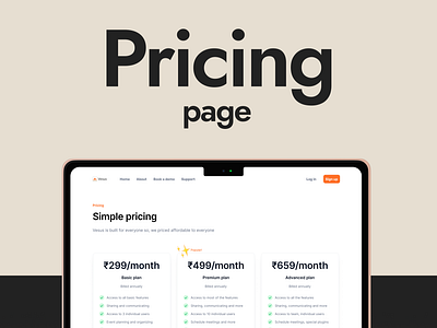 Pricing page design dribble figma interaction design mobile design pricing page shots ui uiux